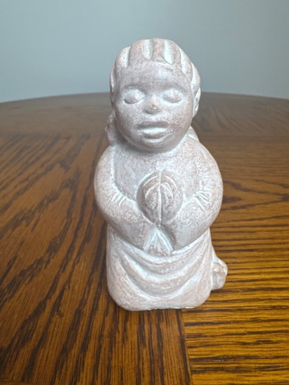 Isabel Bloom Pink Praying Angel 1996 Concrete Sculpture